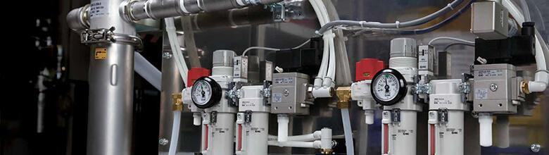 Pneumatic air line with contaminants