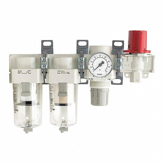 Pneumatic air line with contaminants