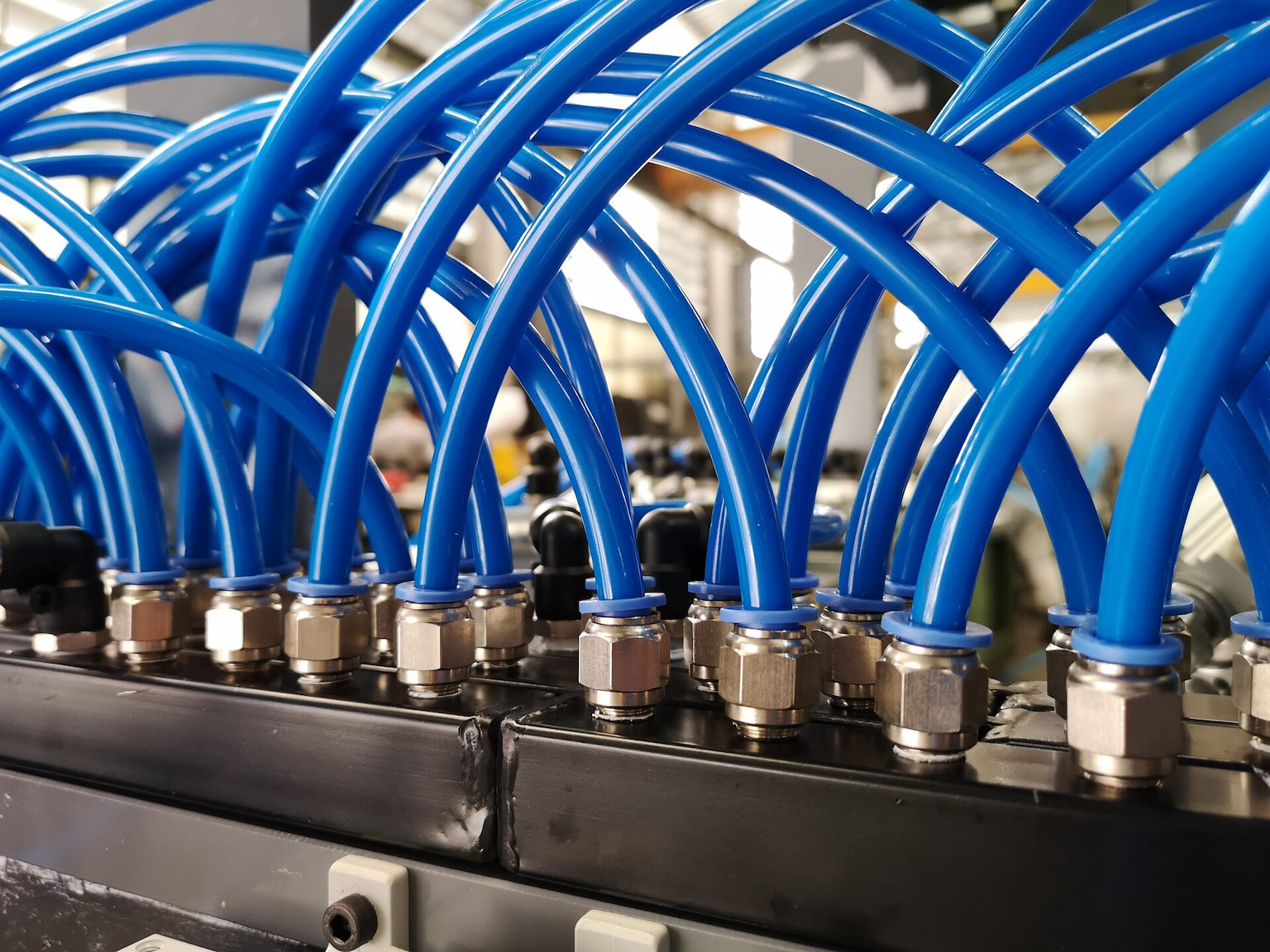 Pneumatic actuator and industrial air system components