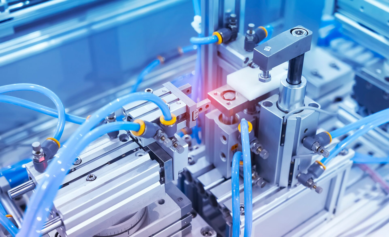 Pneumatic actuator and industrial air system components